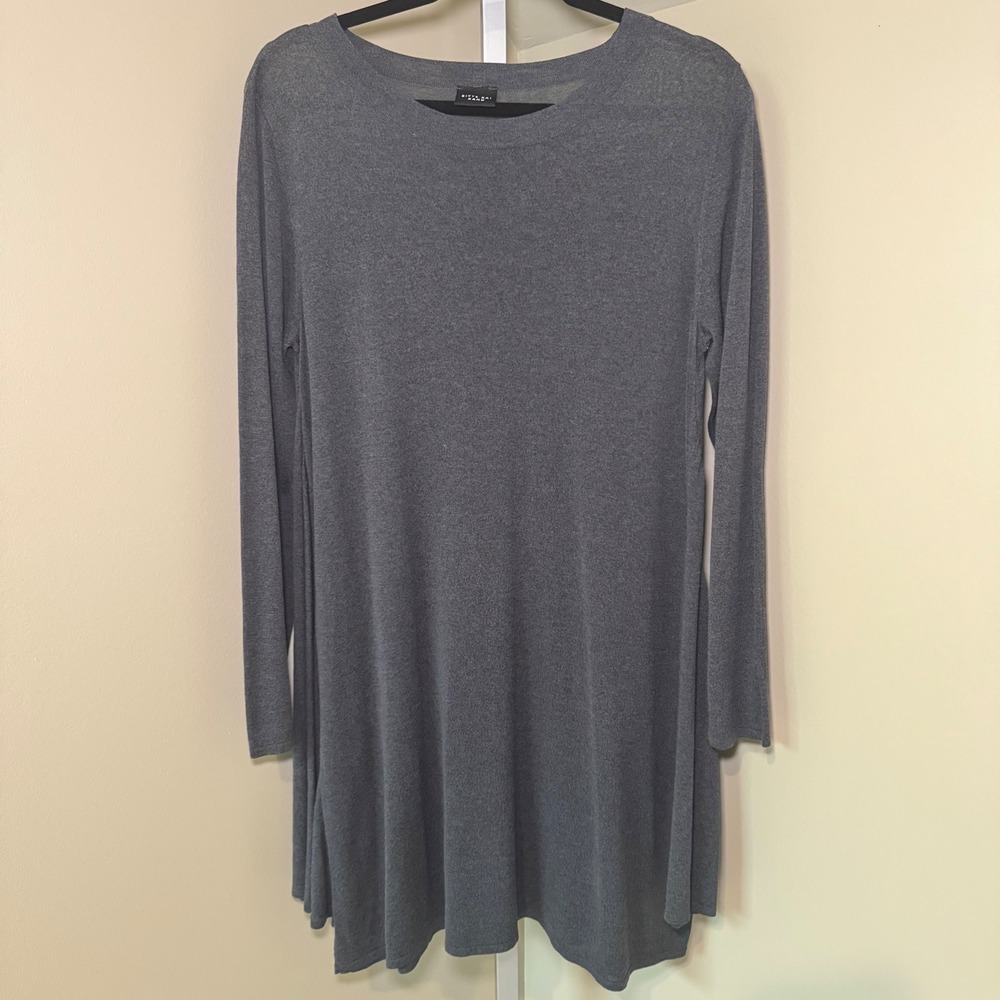 Bitte Kai Rand Women's Gray Organic Cotton Viscose Blend Tunic Dress M